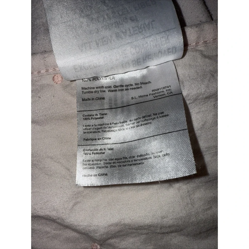 SL Home Fashions Infant Girl's Solid Dusty Rose Quilt Comforter 30